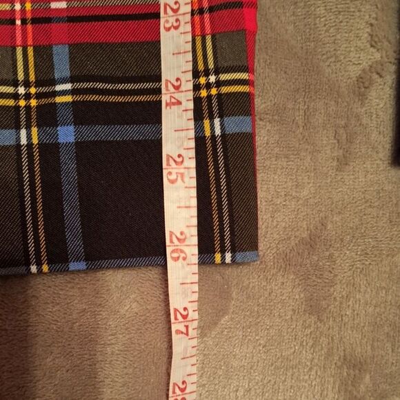 Gretchen Scott Gripe Less Tartan Pull-on Plaid Pants Size Small Ankle Crop - Picture 8 of 13